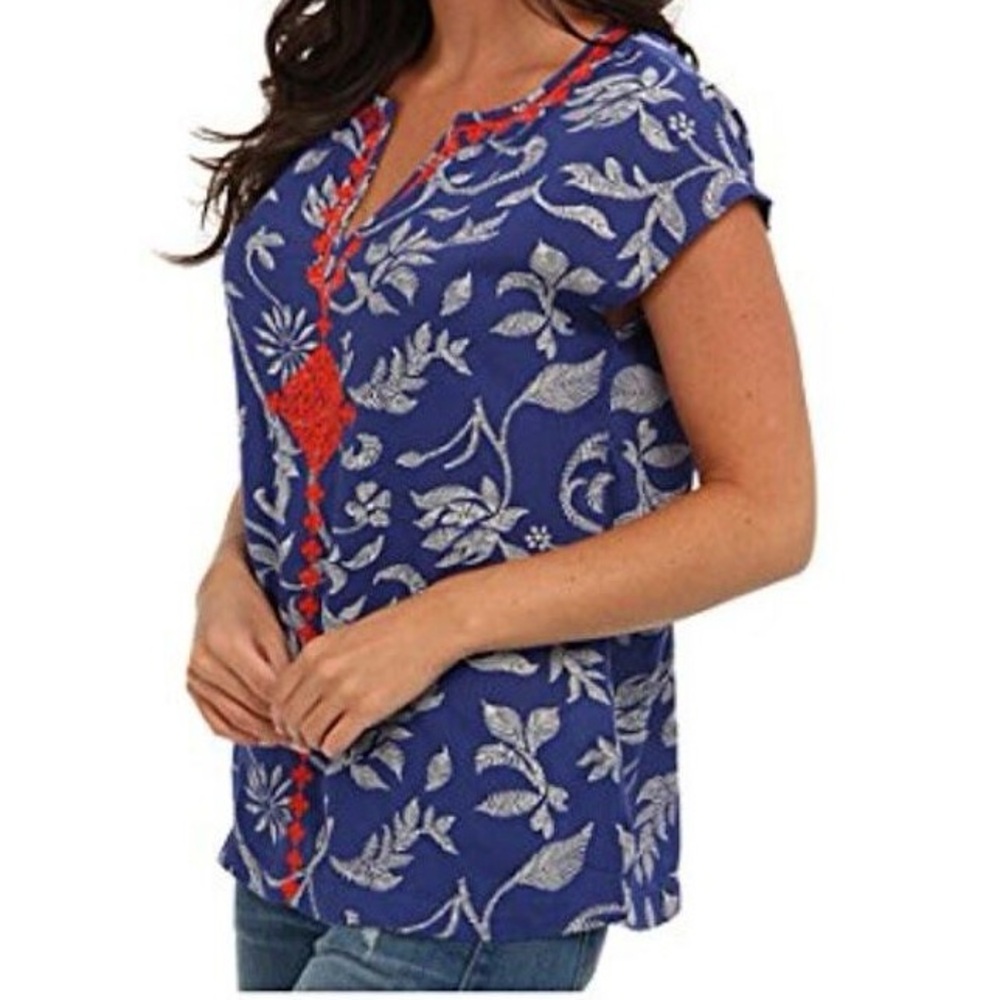 Irving & Fine x Lucky Brand floral Top